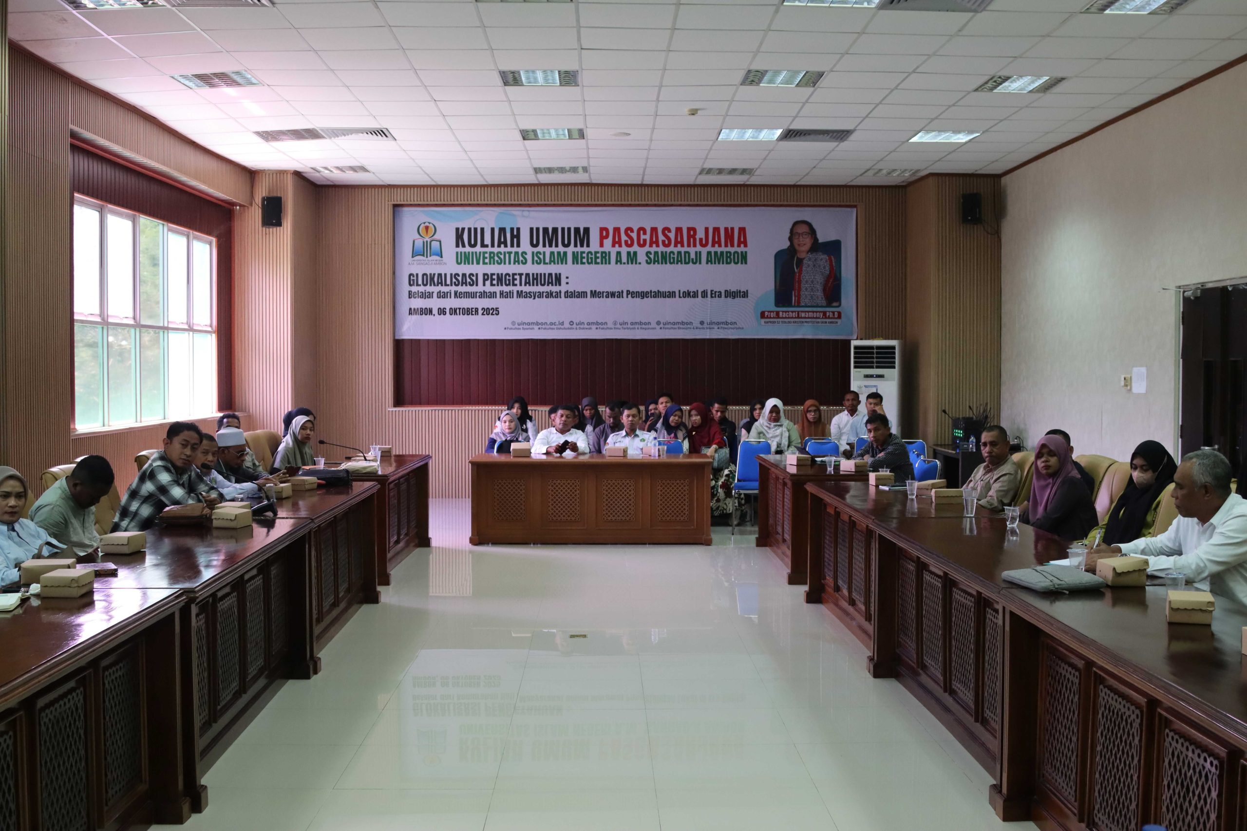 Pascasarjana UIN Ambon Gelar Kuliah Umum “Glokalisasi Pengetahuan”