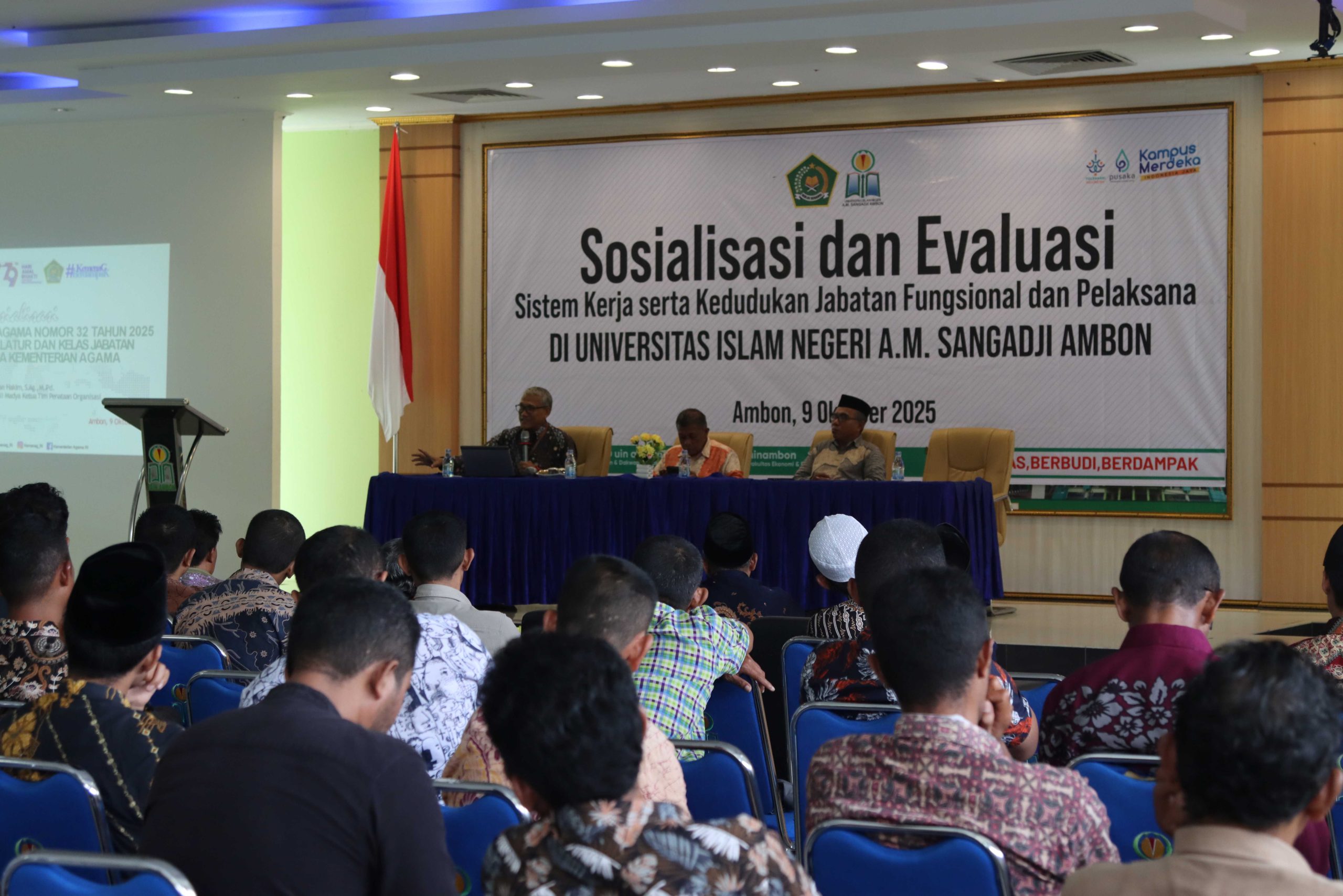 Sosialisasi dan Evaluasi Sistem Kerja serta Kedudukan JFJP UIN Ambon