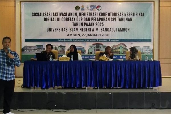 Puluhan Pegawai dan Dosen UIN Ambon Serbu Pembuatan Aplikasi Pajak